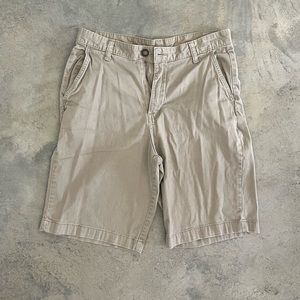Mens 8in inseam khaki shorts